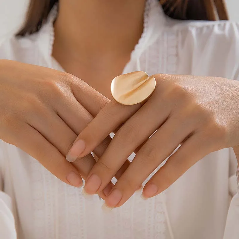 Women's Exaggerated Hollow Geometric Open Ring