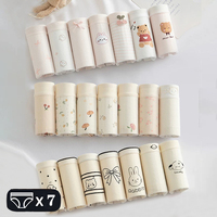 7Pcs Cotton Panties For Women Underwear Cute Print Panty Girls Briefs Breathable Soft Underpants Female Sexy Lingerie M-XL