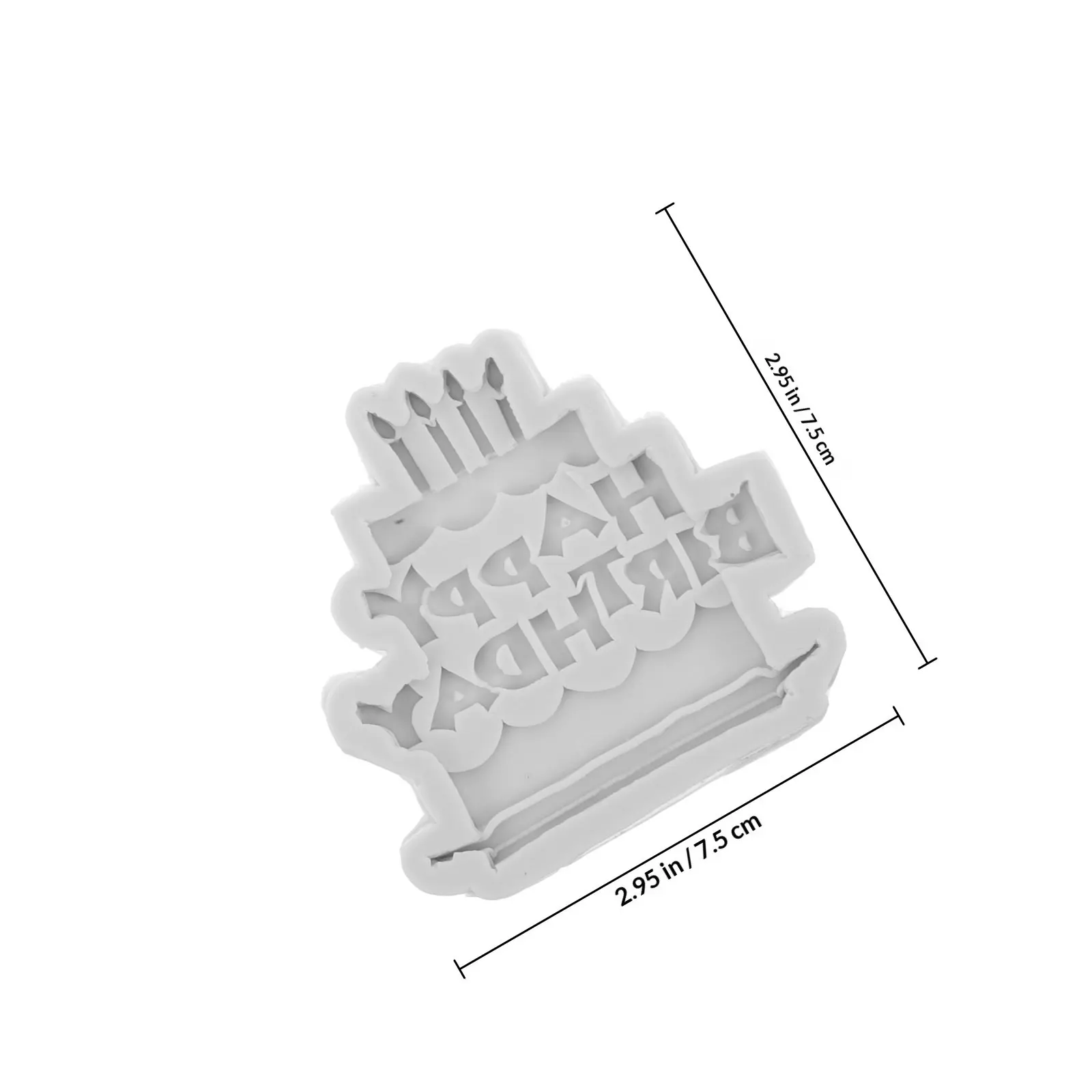 3Pcs Happy Birthday Silicone Molds Food Grade Safe for Fondant Cake Decorating Resin Craft Chocolate Candy Baking DIY Letter view 6