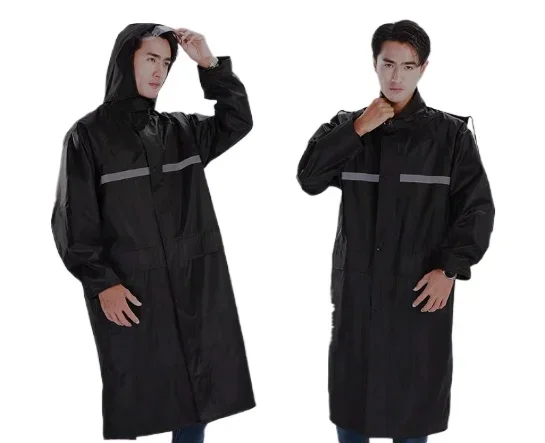 

Длинный плащ для взрослых, оптовая продажа, взрывозащищенный дождевик для всего тела, мужской уличный аварийный плащ, двойной толстый цельный плащ