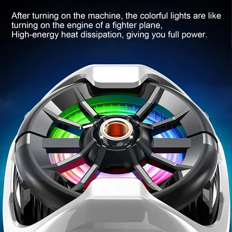 

Cell Phone Cooler Portable Cell Phone Radiator Cooler Game Semiconductor Cooling Fan Mobile Phone Wireless Cooler Fan With