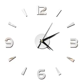 2D Frameloze Wandklok Spiegel Muursticker Klokken Mode Woonkamer Quartz Horloge DIY Home Decoratie Horloge reloj de pared