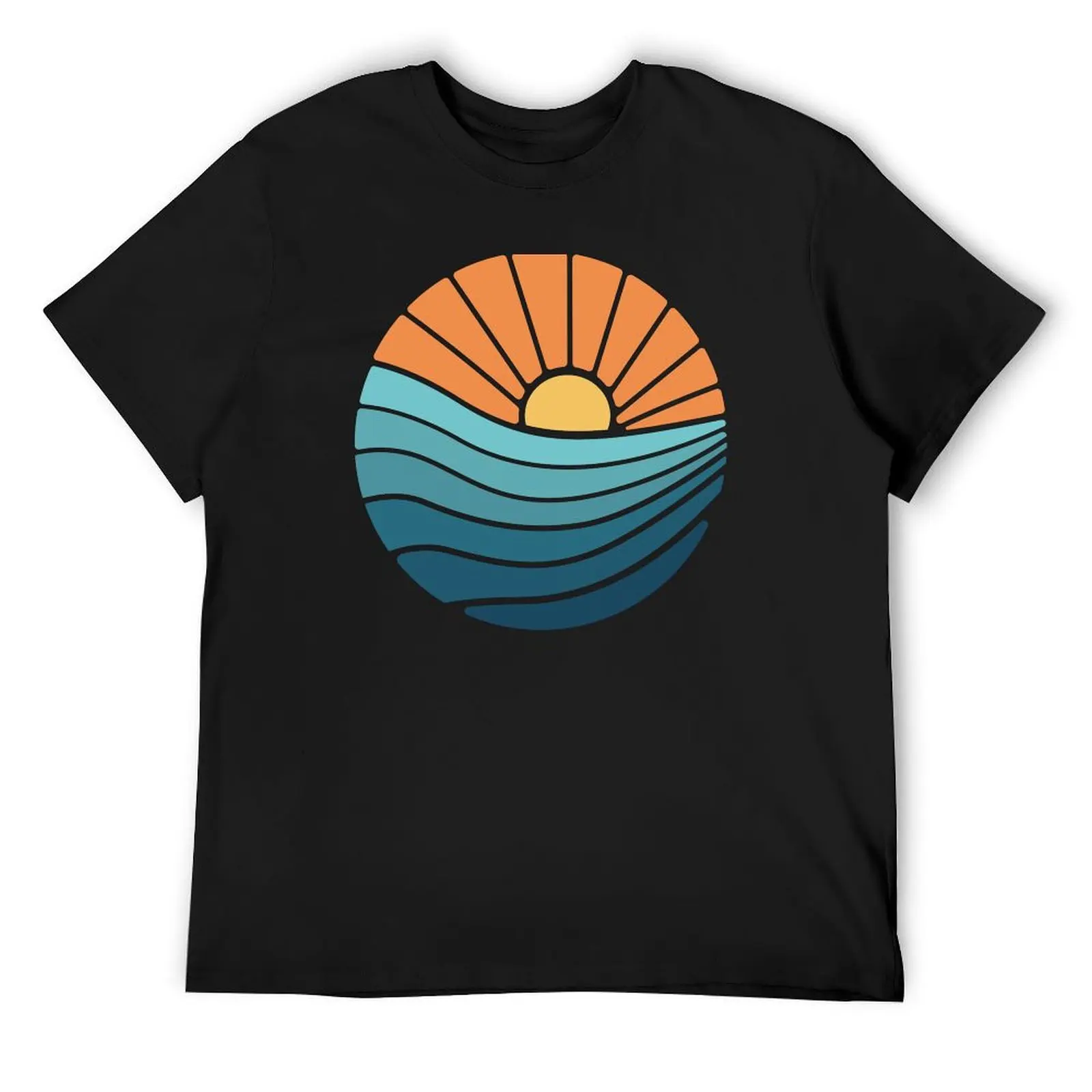 

Minimalist Retrowave Sunset Surf T-Shirt anime graphic t shirt vintage oversized graphic tee shirts men