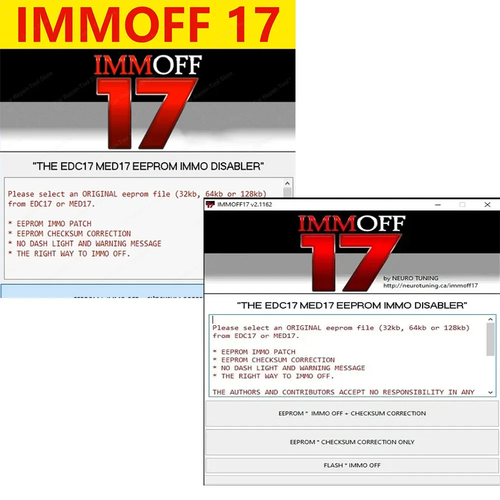 

IMMO OFF Newest IMMOFF17 Software EDC17 with keygen Immo Off Ecu Program NEUROTUNING Immoff17 Disabler and install video guide