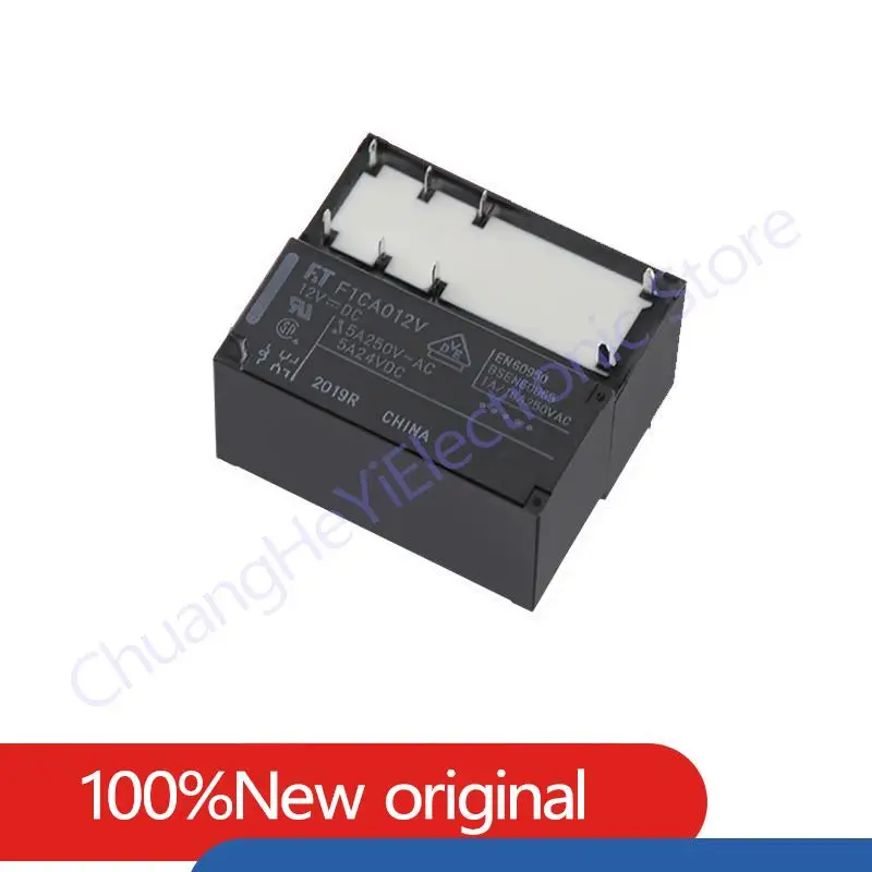 Original New Relay F1CA005V F1CA012V F1CA024V 5V 12V 24V DC 5A 8PIN Two open two closed