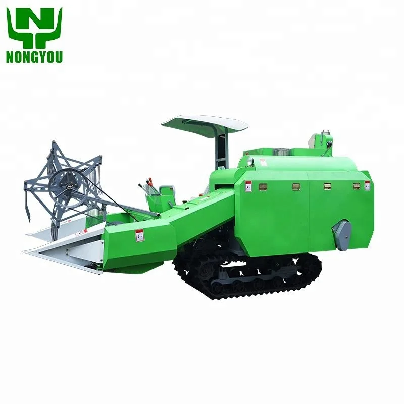 Paddy Rice Mini Combine Harvester Corn Harvester Soybeans Wheat