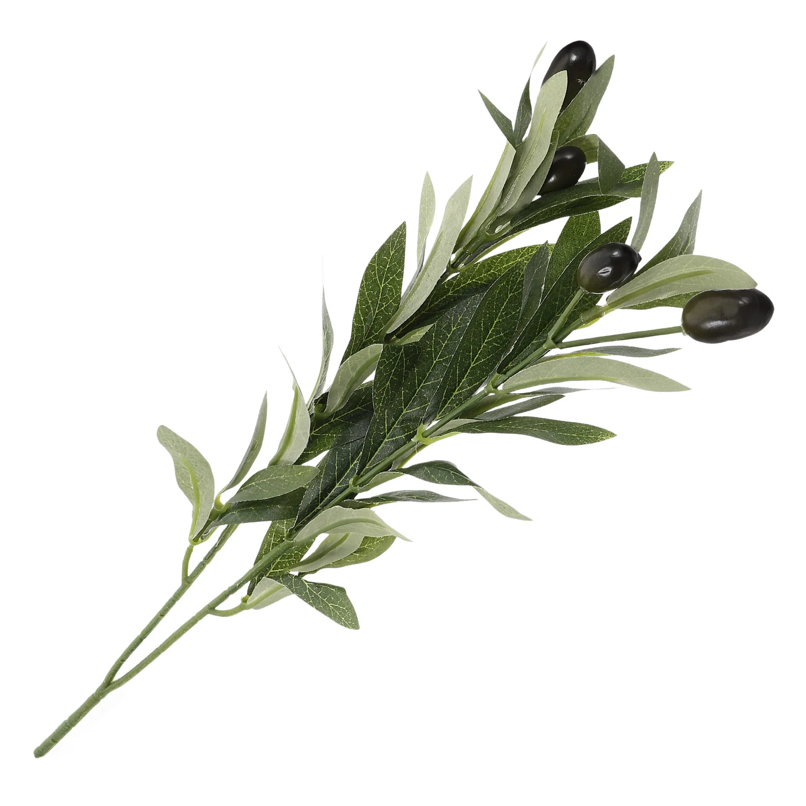 

Olive Branch Simulation Artificial Greenery Stems Plants Fake Greeney Plastic Branches Faux Olive Stems Plants Safe Material