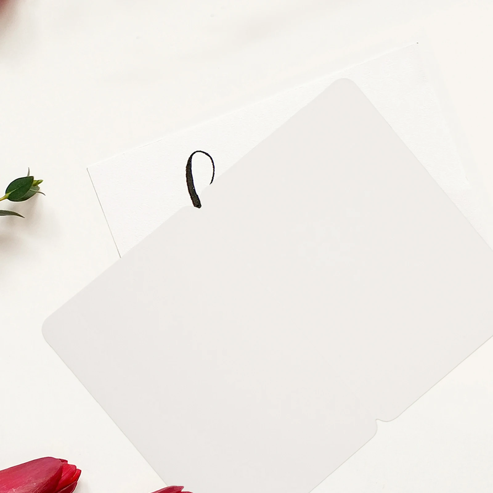 

100 Pcs Greeting Cards Beautiful Folding Blank Paper Blessing Festival Thank You White Envelopes Lightweight Gifts Art Supplies