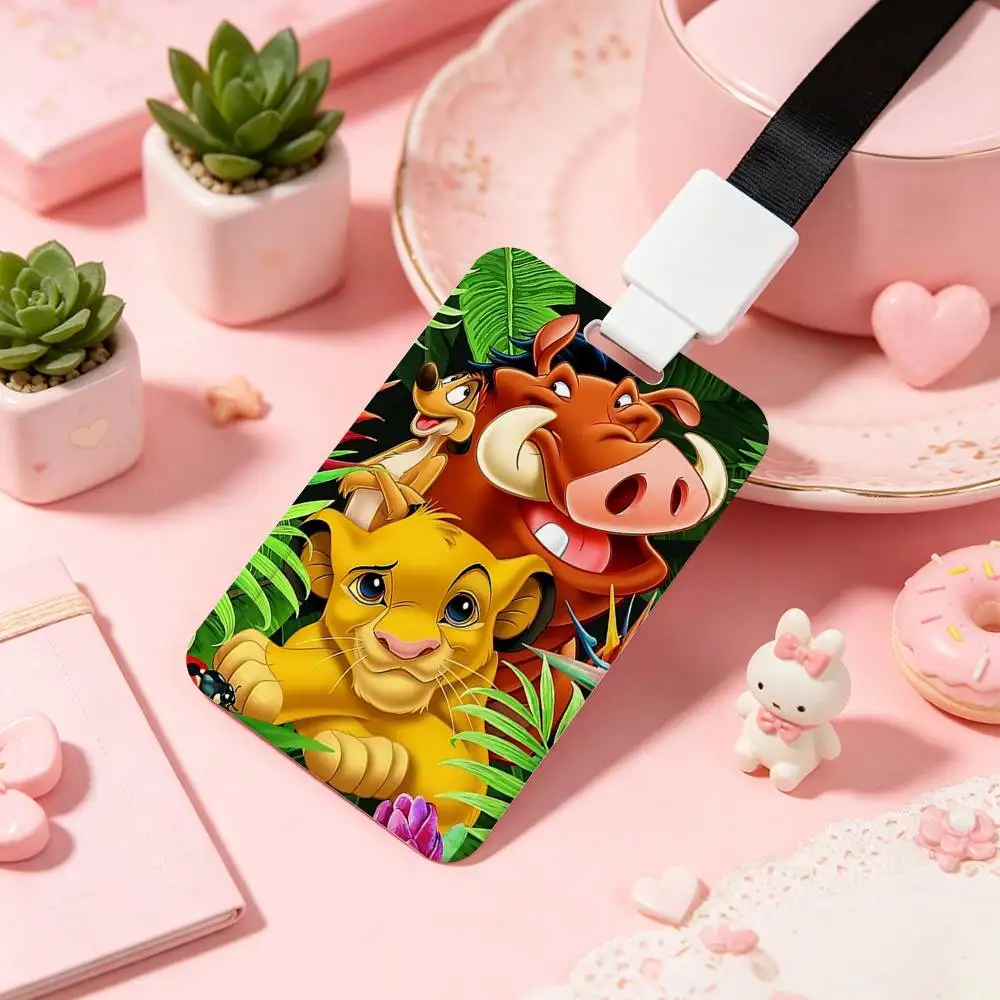 Cartoon T-The Lion King NFC Contactless Sliding Card Sleeve For Student Cards, Bus Cards, ID Cards, And Work Permits