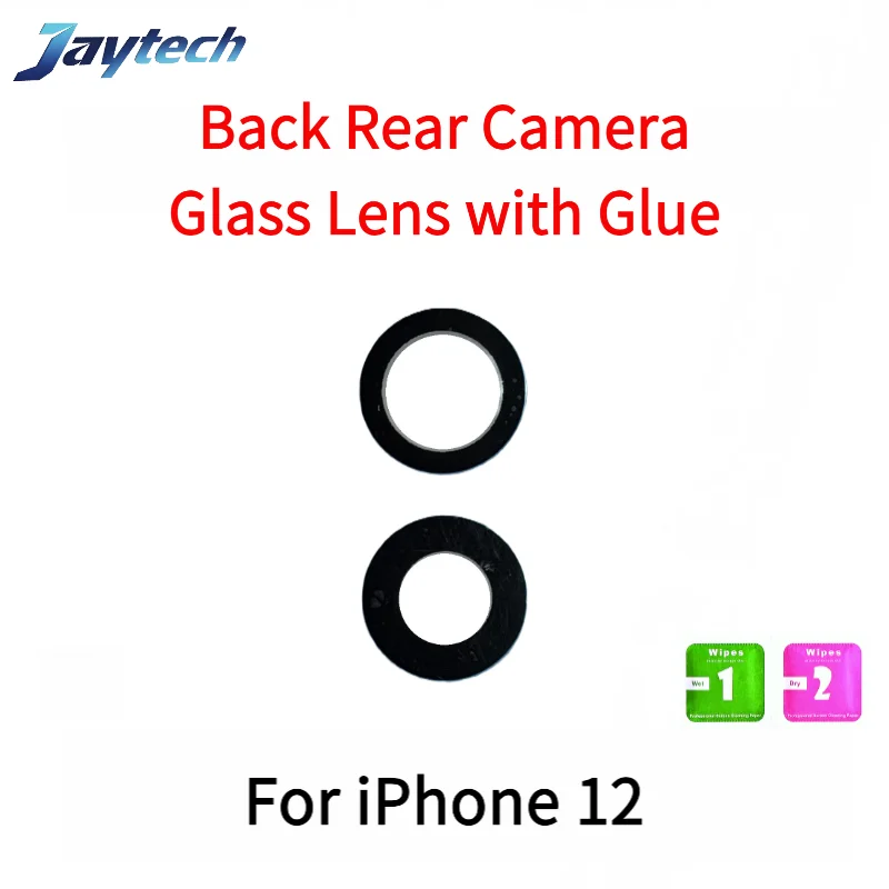1 pz obiettivo in vetro per fotocamera posteriore posteriore posteriore per iPhone 12 13 14 X XR XS Pro Max vetro per fotocamera con colla adesiva