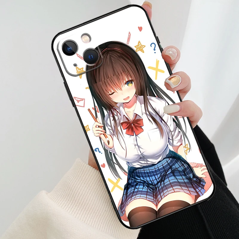 حافظة هاتف من أنيمي مانغا وايفو لهواتف آيفون ، حافظة لهاتف آيفون 12 ، 11 ، 13 ، 14 ، 15 برو ماكس ، حافظة صغيرة لهاتف آيفون XR ، X ، XS Max ، 7 ، 8 Plus #5