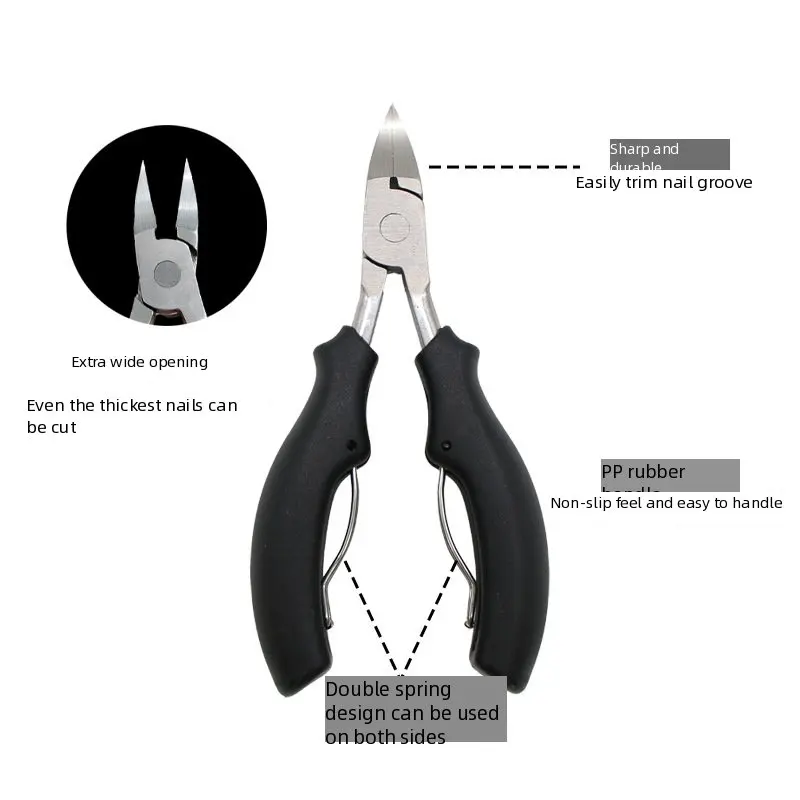 مقص أظافر من الفولاذ المقاوم للصدأ هوك بيل - ماكينة تشذيب أظافر القدم الغارزة