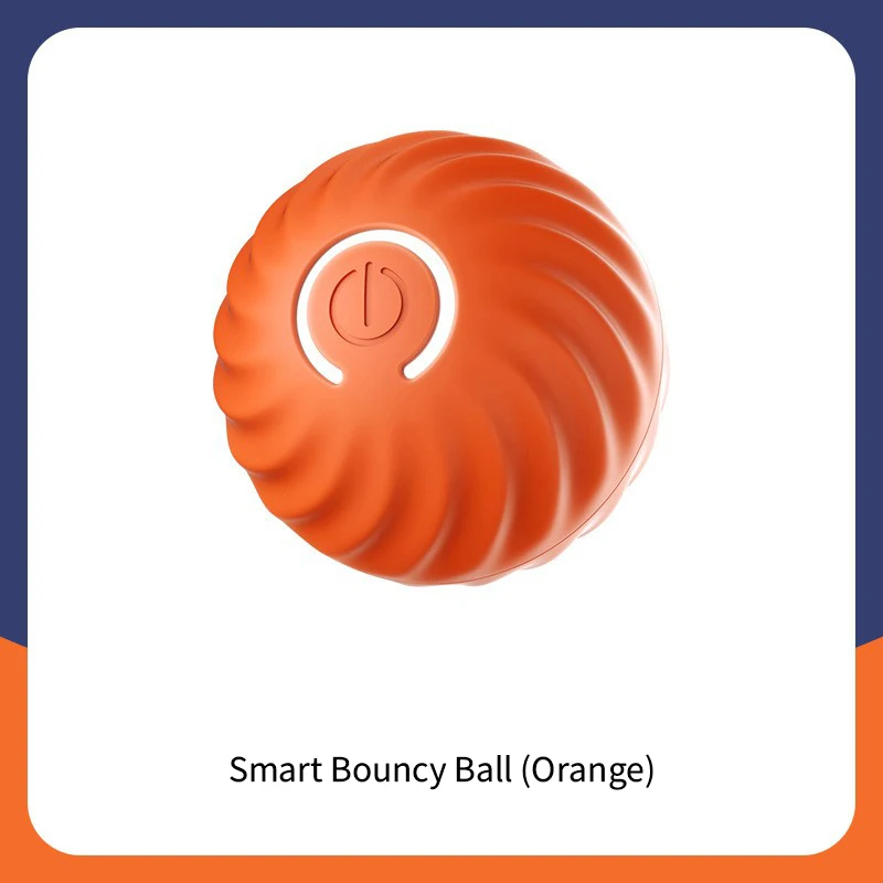 

Pet Toys and Dog Chase Interactive Toys Intelligent Gravity Jump Ball USB Automatic Moving Rolling Ball New toy for Puppy or Cat