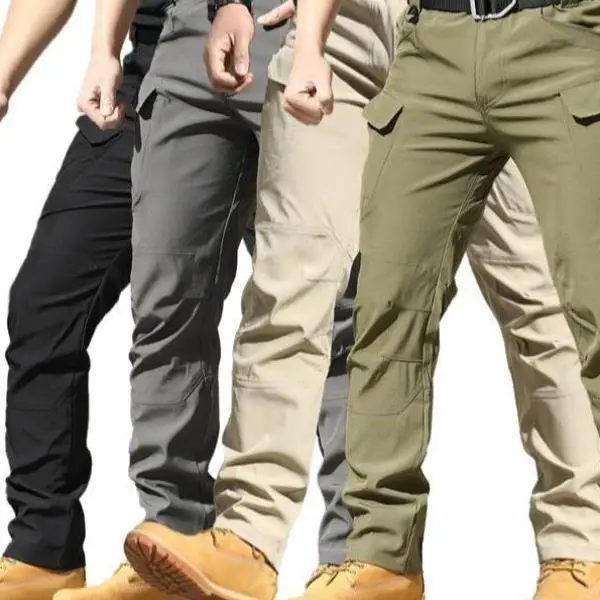 

New Men's Casual Pants High Waist Straight Leg Paratrooper Sle Neutral Fit Other Fabric 00% Other Material Winter Collection