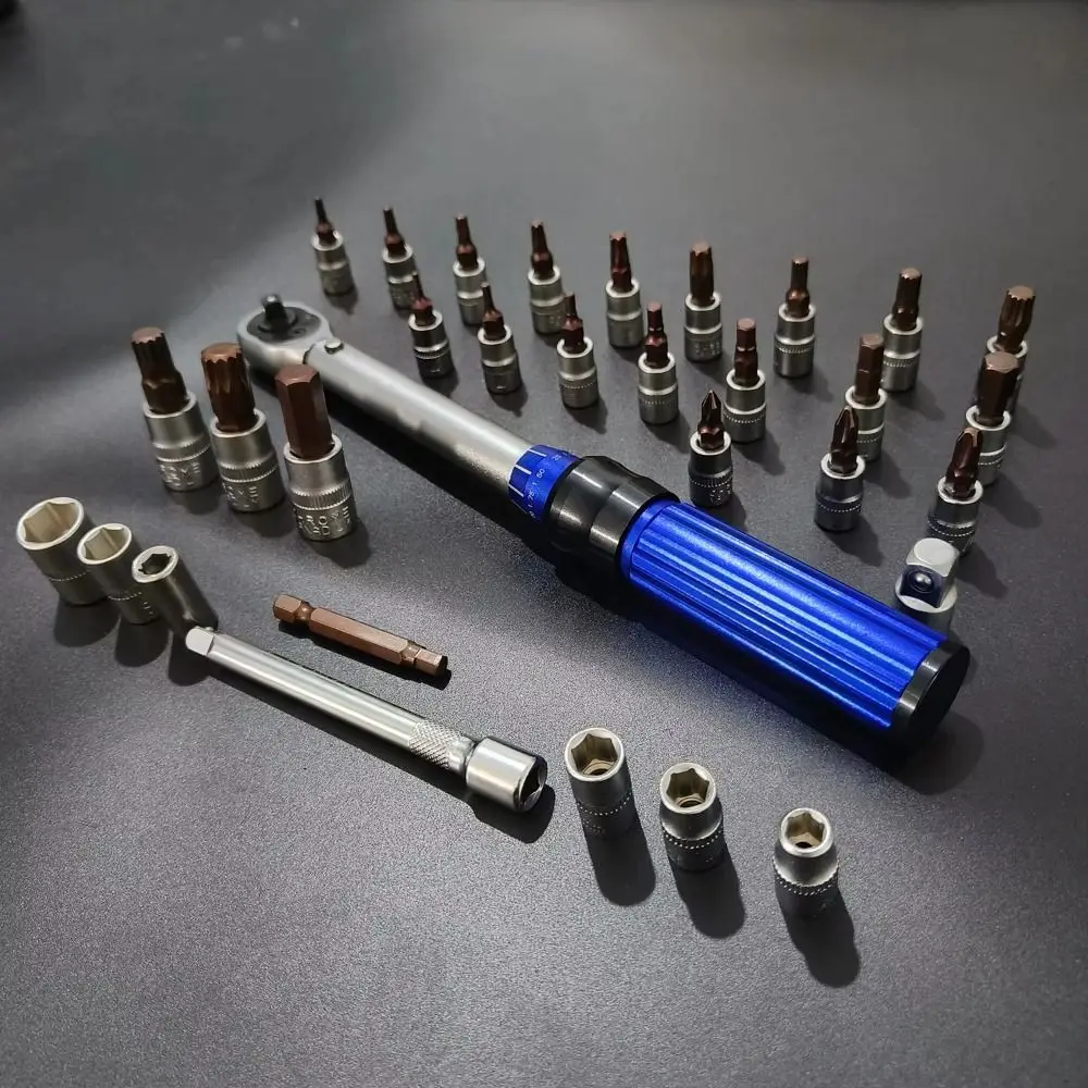 

High Precision Torque Wrench Set Adjustable Preset 72-Tooth Ratchet Wrench Set Storage Box Kilogram Scale Car Repair Tools