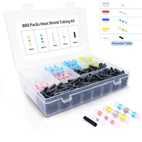 Heat Shrink Terminals Waterproof Solder Sleeve Tube Electrical Wire Insulated SpliceTinned Solder Seal Connectors 800pcs Kit