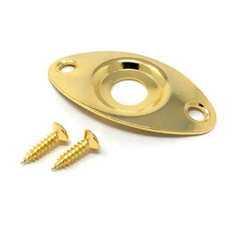 الغيتار الكهربائي باس DIY الملحقات القط العين جاك صفائح الحديد، المقبس جاك ورقة واجهة اتصال ورقة الحديد الثابتة #4