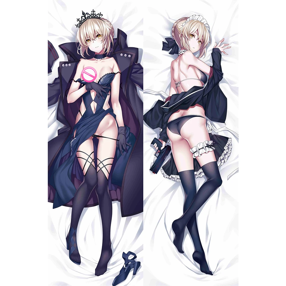 

Fate Grand Order Saber Alter Dakimakura Hugging Body Pillow Cover Case 3D Two Side Anime Pillowcases