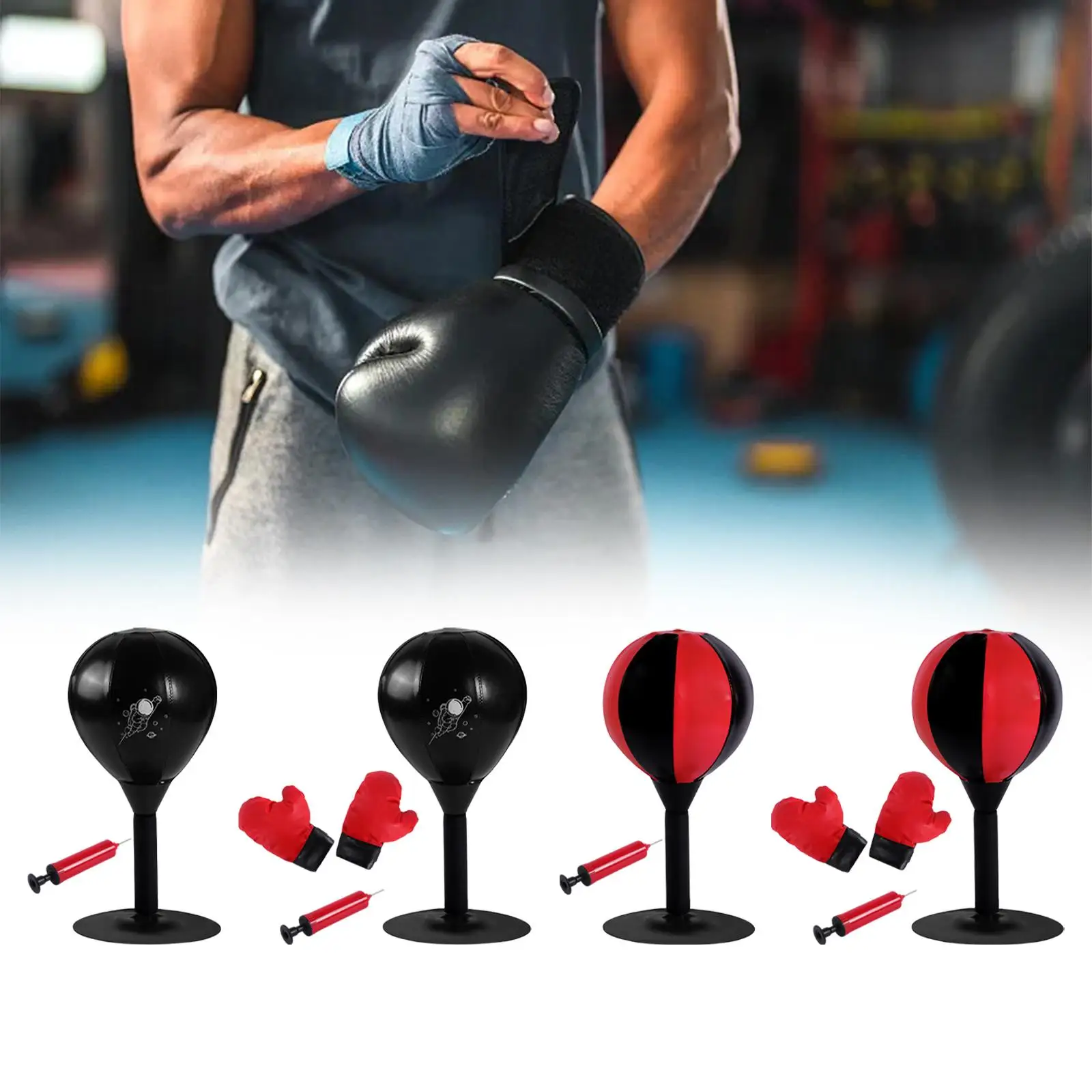 Desktop Punching Bag Mma Sports Training Punching Suction Cup Premium Boxing