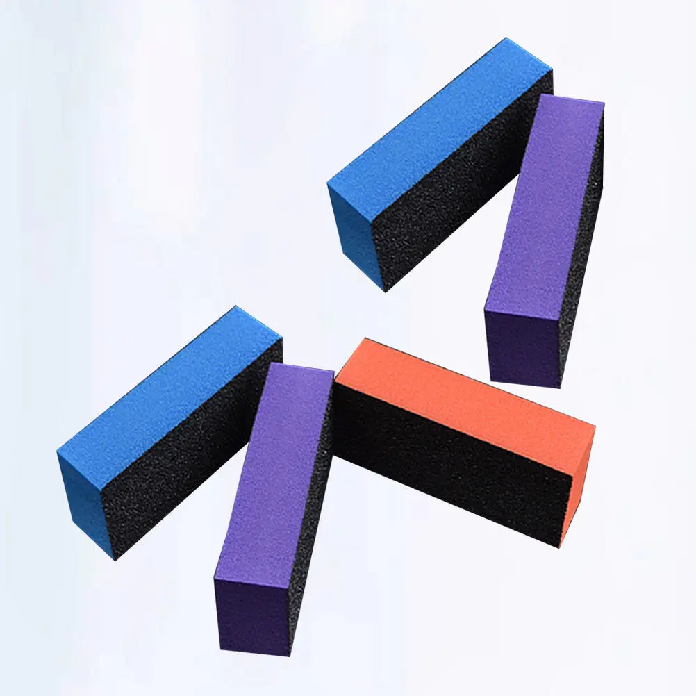 

5Pcs Sponge Nail Files Three Sided Unique Design Manicure Tools Nail Art Supplies for Women Portable Manicure Tools