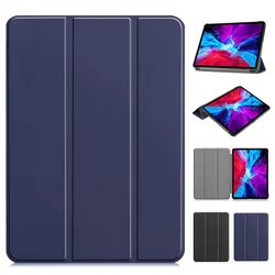 Coque For iPad Pro 12 9 Case Tri-Fold Leather Stand Tablet Shell Funda For iPad Pro 12.9 2022 2021 2020 2017 2015 Smart Cover
