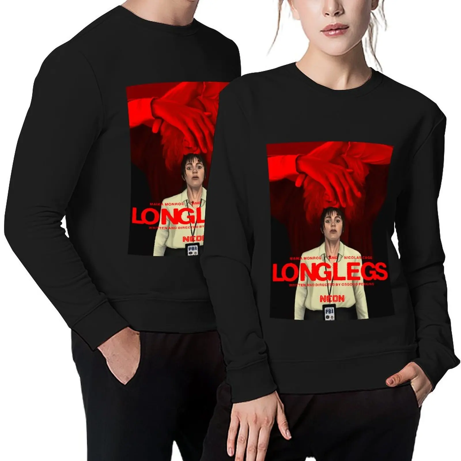 

“Longlegs” horror movie poster Pullover korean style clothes korean autumn clothes autumn clothes tracksuit oversize sweatshirt