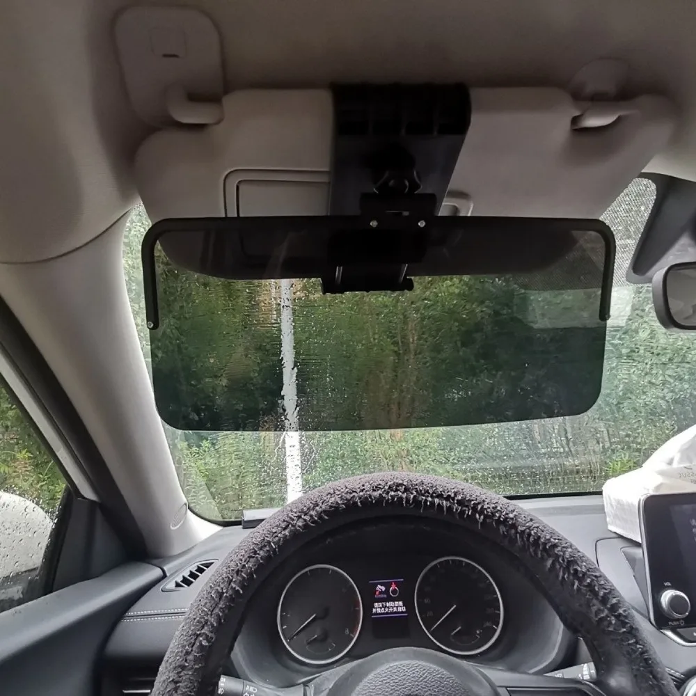 360-Degree Adjustable Car Sun Visor Extender Polarized UV400 Protection Car Sunshade Extender Secure Buckle Attachmen Large