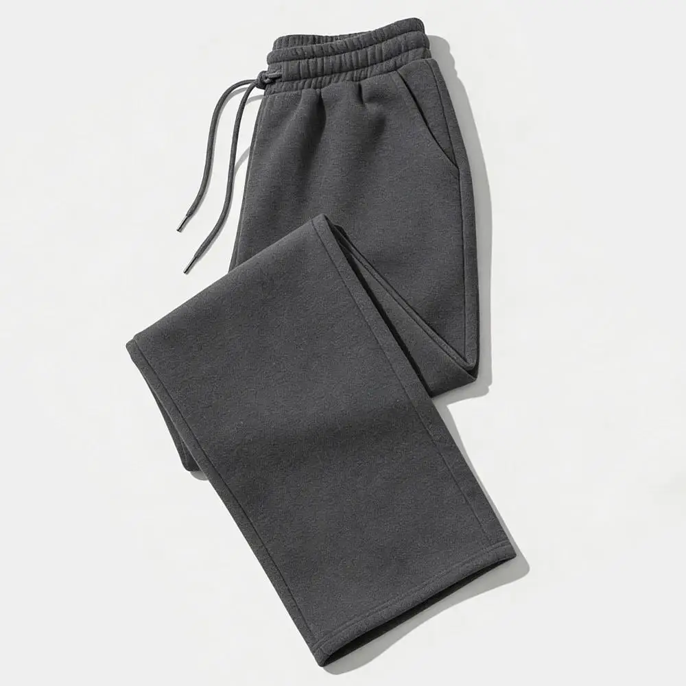 Mens Sweatpants Straight Fit Joggers for Sports and Streetwear Loose Oversized Casual Pant Drawstring Multi-pocket Men Long Pant