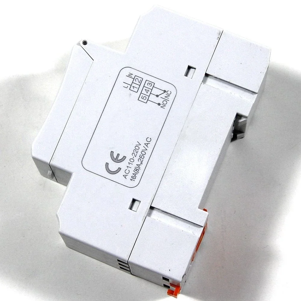 New type Din Rail 2 wire Weekly 7 Days Programmable Digital TIME SWITCH Relay Timer Control AC 220V 230V 12V 24V 48V 16A