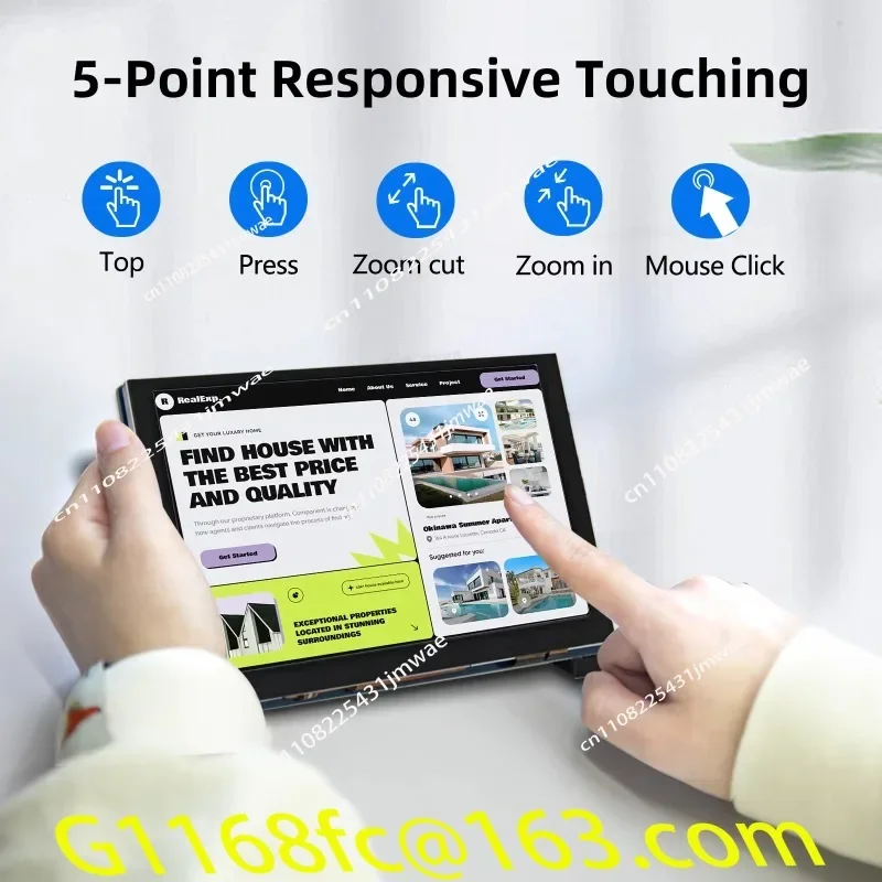 4.3 5 7 Inch 800 * 480 MIPI-DSI IPS LCD Capacitive Touch Screen Module part