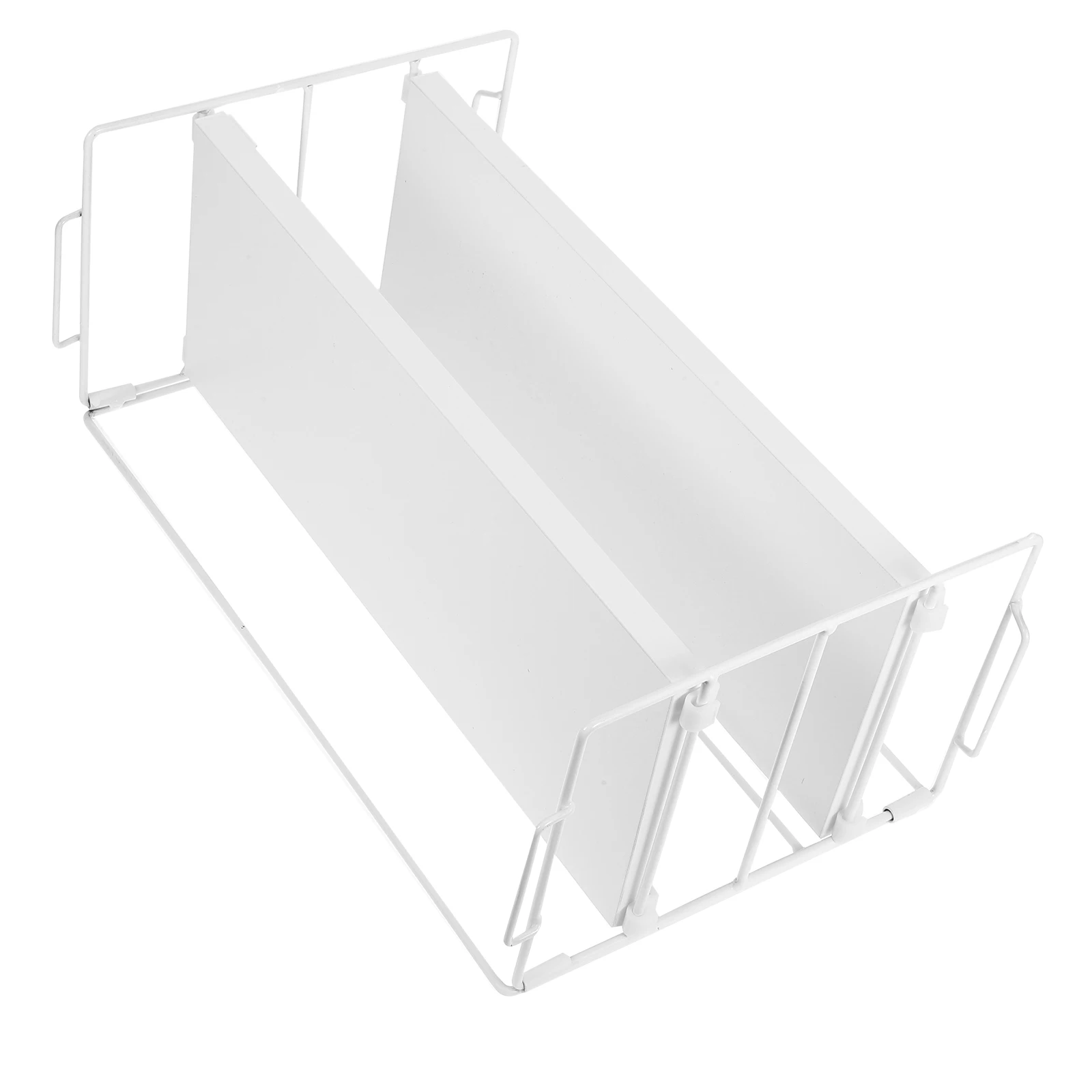 

Double Layer Desk Bookshelf White Office Storage Rack ganizer Counter Shelf 2 tier Makeup Display Holder Desktop Shelf