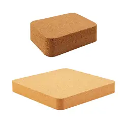 Cork Block Leather Craft Tool Punching Mute Sturdy Accessories Wood Cork Sanding Block Leather Cutting Mat Stamping Pounding Pad