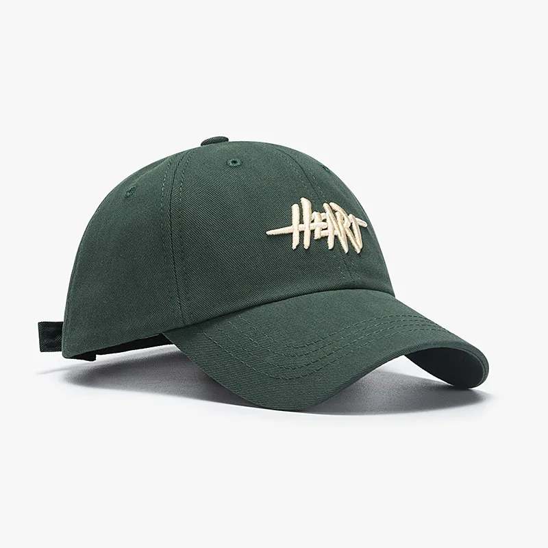 Baseball Cap Women Korean Style Embroidery Letter Men Ponytail Hats Cotton Outdoor Simple Visor Summer Casual Peaked Cap New