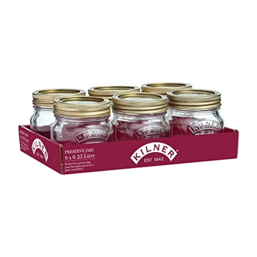 

Kilner Tray of 6 0.25 Litre Preserve Jars