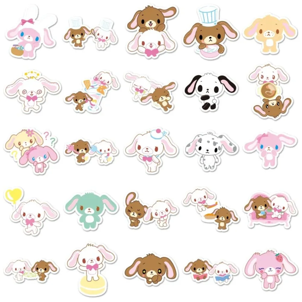 50 قطعة الكرتون لطيف أرنب الكتابة على الجدران ملصقات الزخرفية تزيين سطح المكتب سكيتبورد الدراجات خوذات الدرجات البخارية DIY بها بنفسك كتب اليد