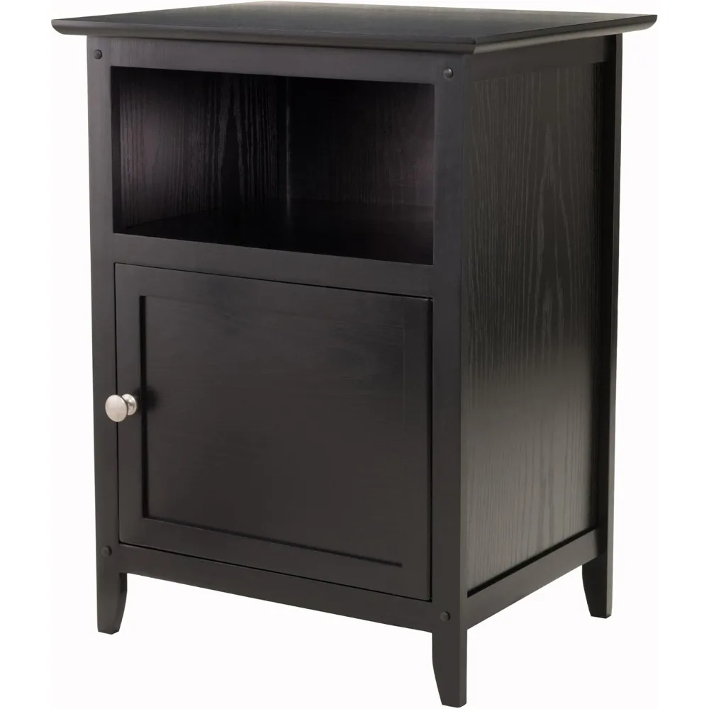 

Wood Henry Accent Table, Black, 19 inches