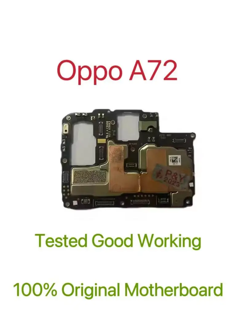 Global Version Original Unlocked Motherboard for Oppo A72 Good Work Fully Tested Circuit Plate Main Logic Board for Oppo A72