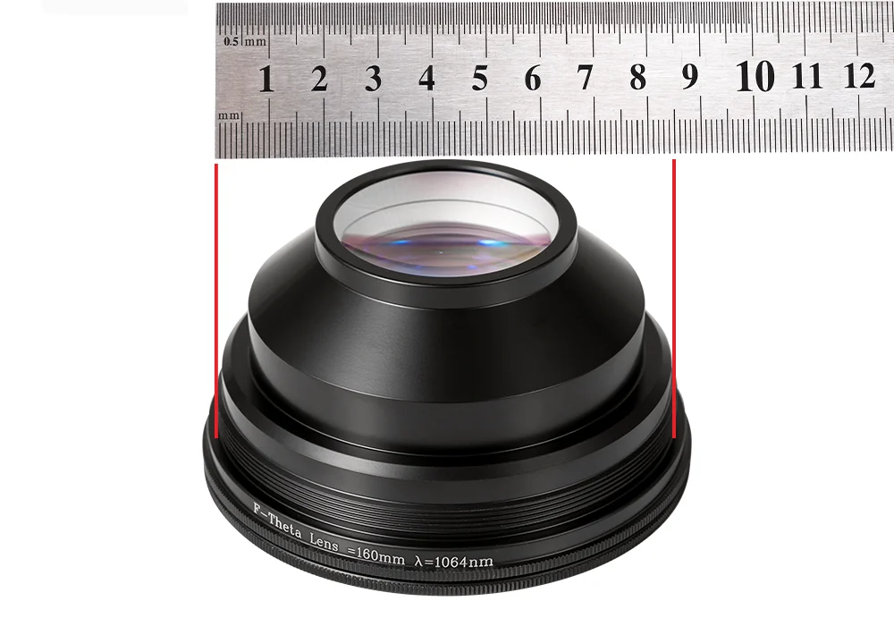Opex f-theta Linse 300 nm m85 Gewindes can feld 70*70-300*420 Brennweite-mm nm yag Glasfaser-Laser markierung steil – Detail 14