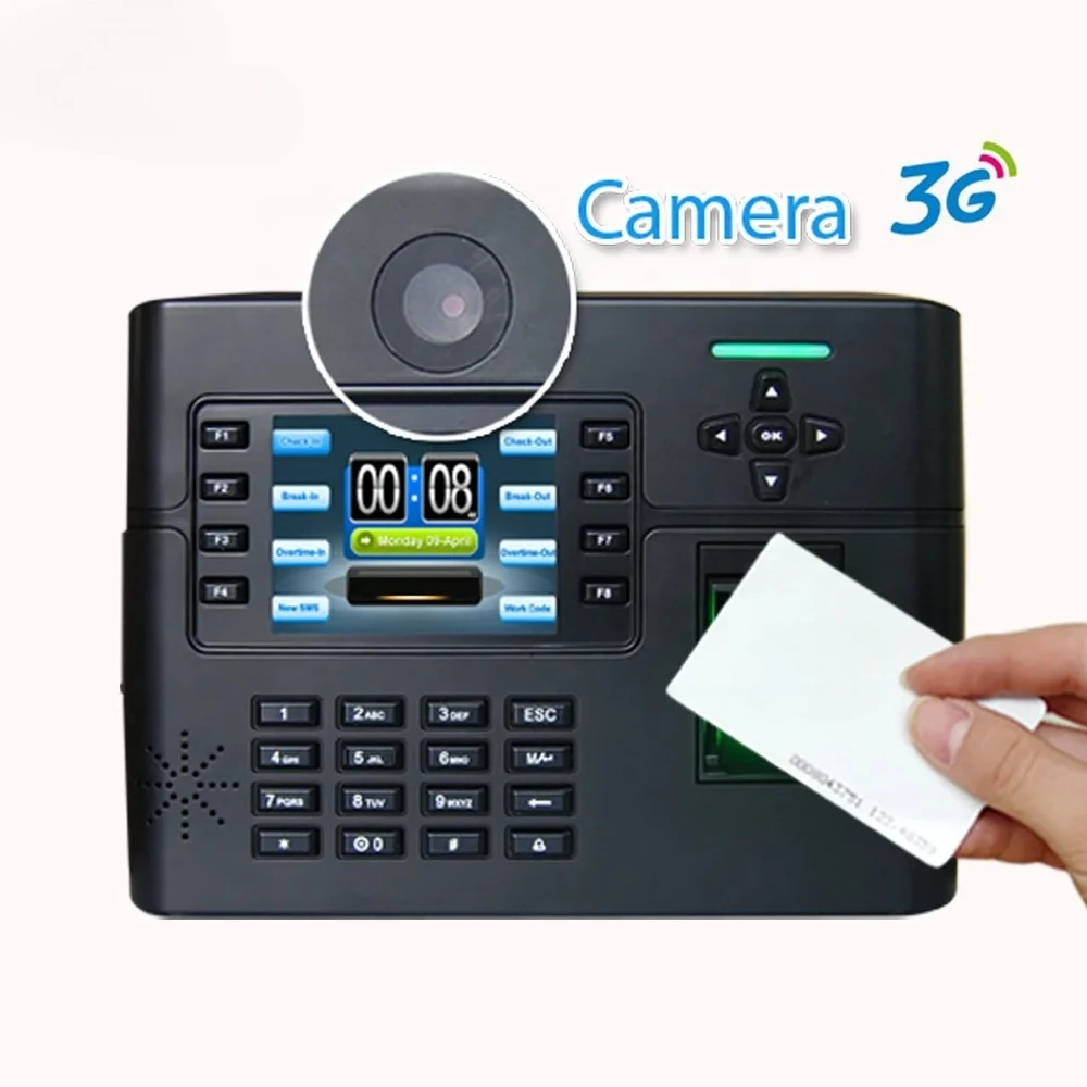 3G Function Thumb Access Control System with RFID Time Attendance Terminal Multi Alarm Industrial Heavy Load CE