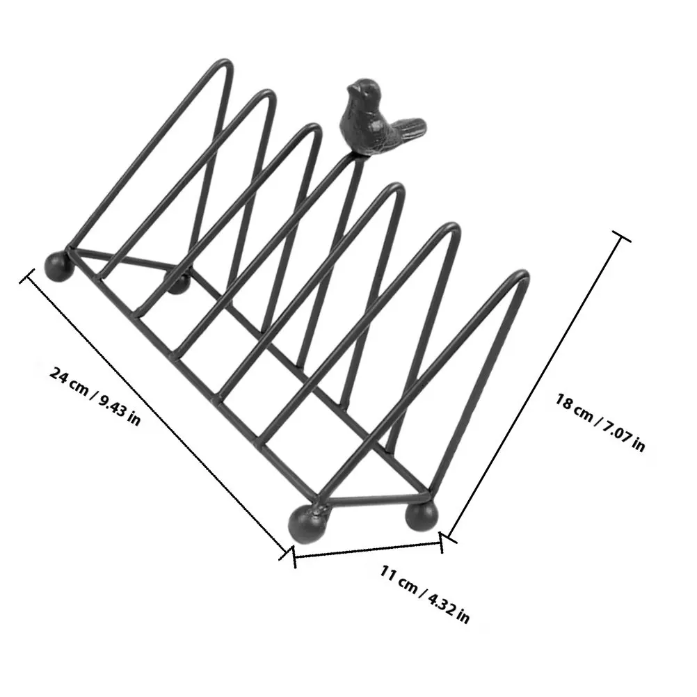 Metal Bookshelf Iron Desktop Organizer Triangular Divider Book Stand Magazine Holder File Storage Display Rack
