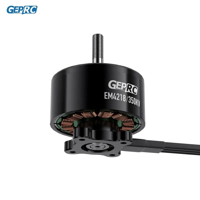 Motor geprc em4218 350kv com eixo m6 para drone de 13-15 tamanhos, motor sem escova de elevação pesada 6s-12s para fpv de longo alcance