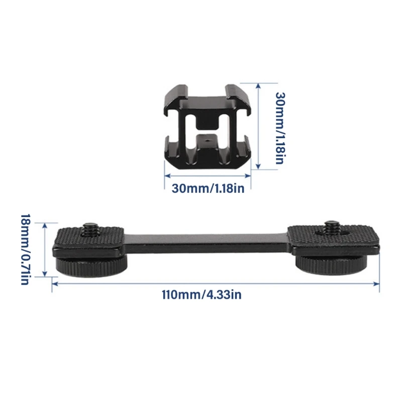 Suporte sapata cabeça tripla suporte montagem câmera suporte metal para viver