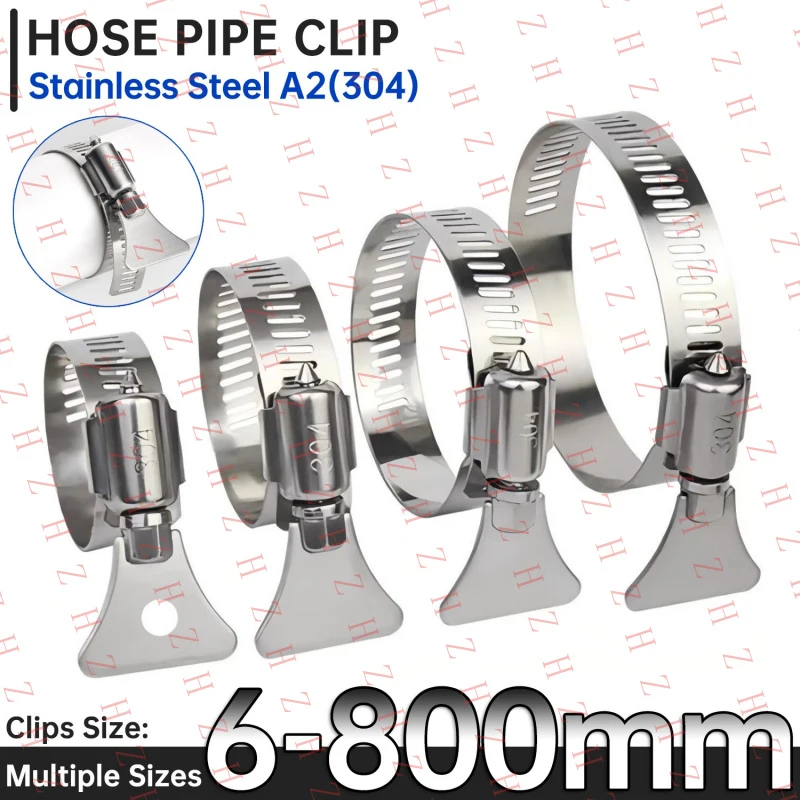 U+ Jubilee Wingspade Wing Spade W4 Stainless Steel Hose Clips Domestic Pipes Clamps（Minimum order 10 pieces）