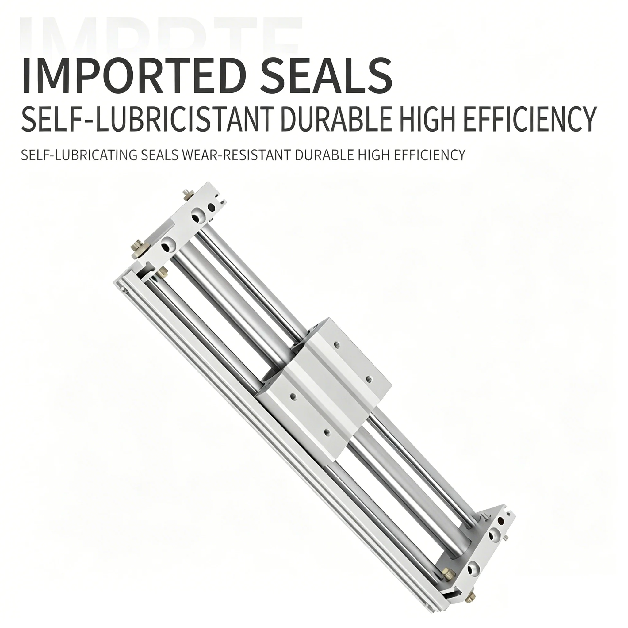 CDY1S Bore 10/15/20/25/32/40mm Stroke 100-1500mm Magnetic Coupling Rodless Cylinders Slide Bearing Pneumatic Cylinder