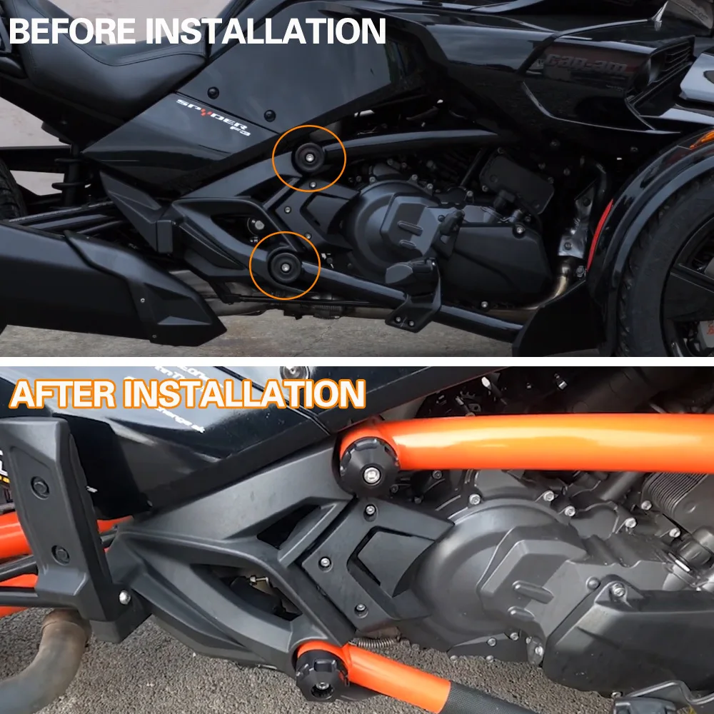 

​Aluminum CNC Frame Caps Replace The Stock Frame Caps For Cam-Am Spyder F3-S / F3-T / F3 LIMITED SPECIAL SERIES 2010-2023