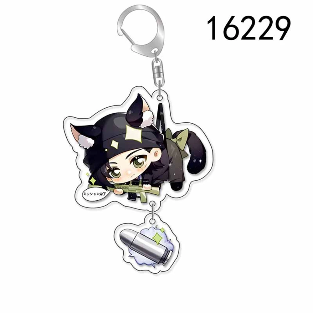 Anime Detective Conan Case Closed Mouri Ran Kiddie Ride Haibara Ai Cosplay Costume Key Pendant Props Acrylic Keychain Keyring