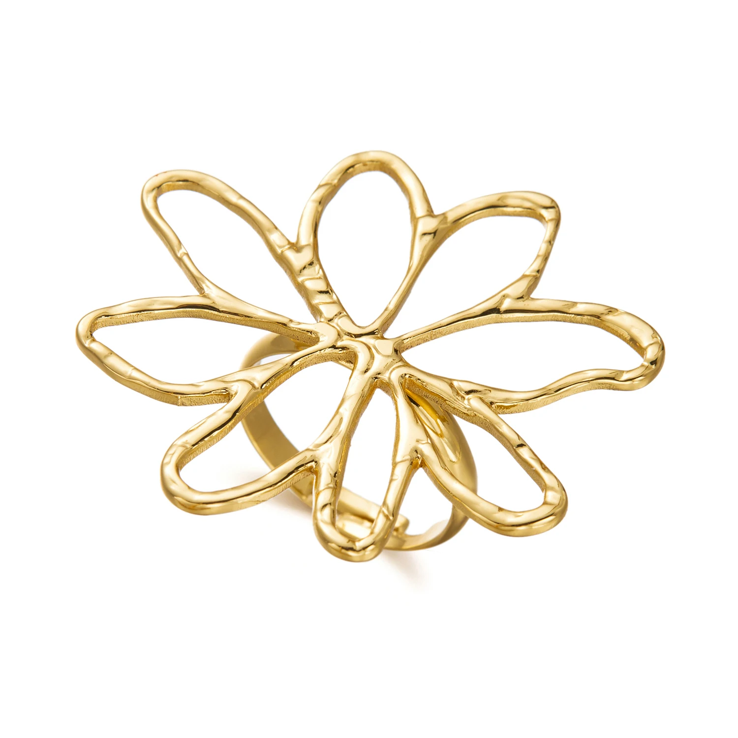 Women's Imitation Pearl Drop Enameled Open Ring