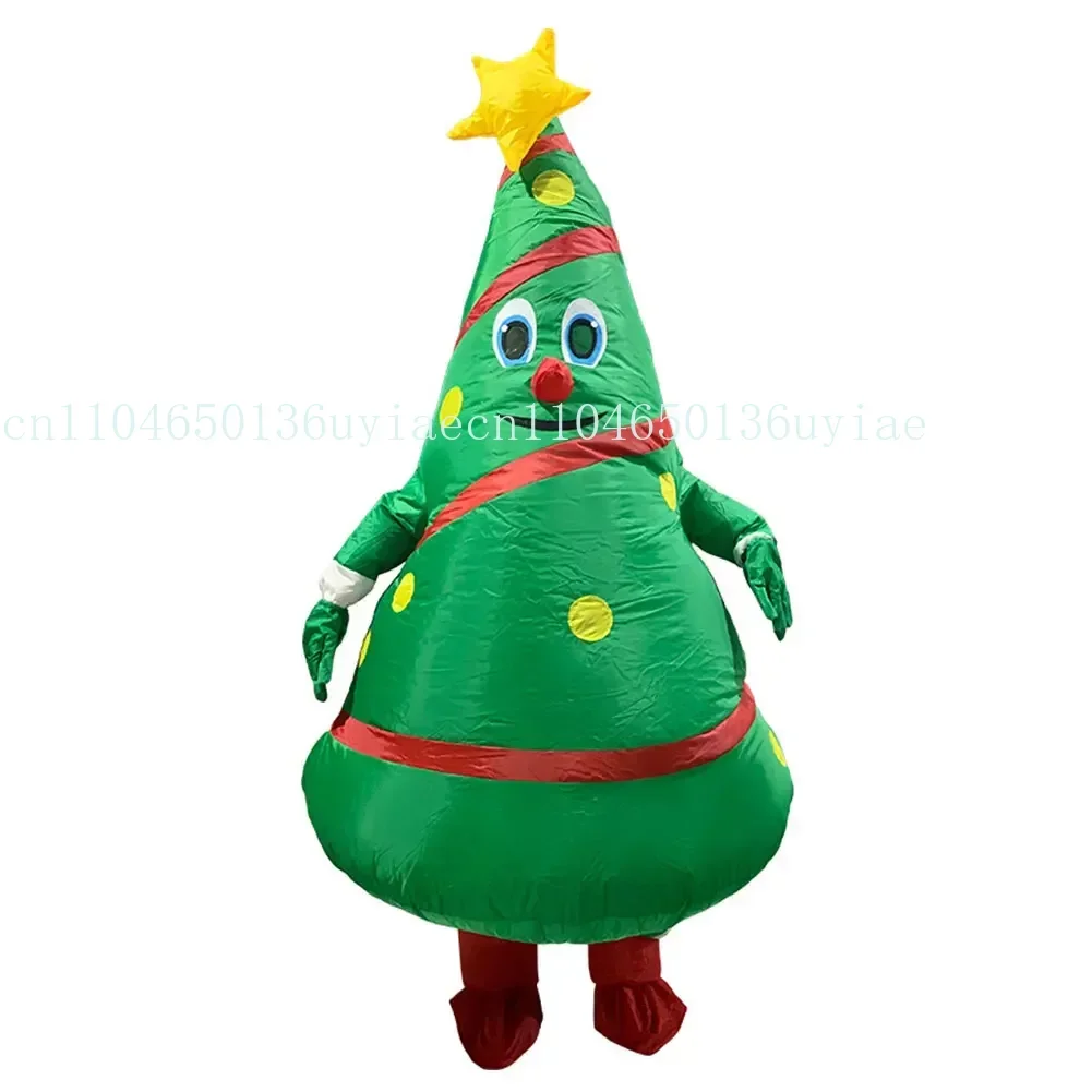 

Christmas tree inflatable Costume funny Adult Santa Claus inflatable clothes Fancy Dress Mascot Cosplay costumes Men Women