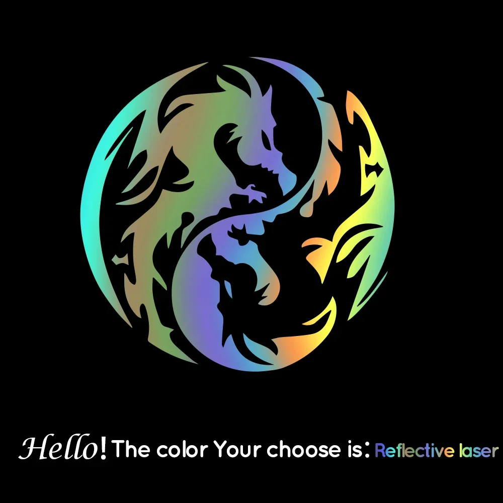 

Dragon Car Door Handle Decals - Premium Dual Tone Vinyl Stickers for SUV/Truck, High-Quality Auto Decoration