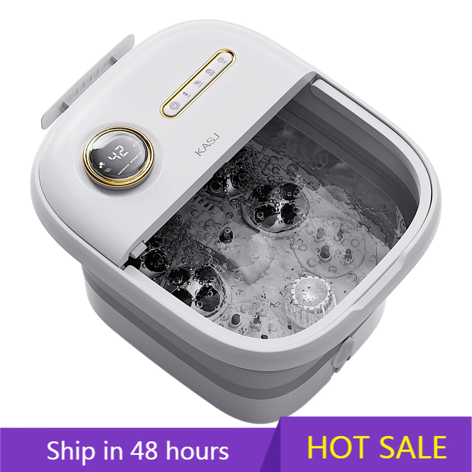 

YTYIN Portable Electric Shiatsu Foot Massager With Heat Detox Pedicure And Soak Tub For Effective Pain Relief